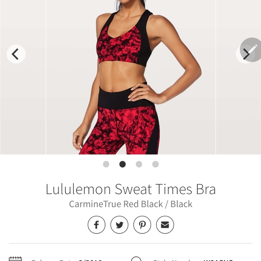 Lululemon Sweat Times Bra